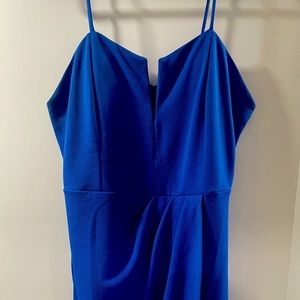 Plus Size Blue Mini Wrap Bodycon Dress Size 3X